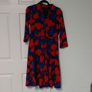 Banana republic floral shirt dress size 6P